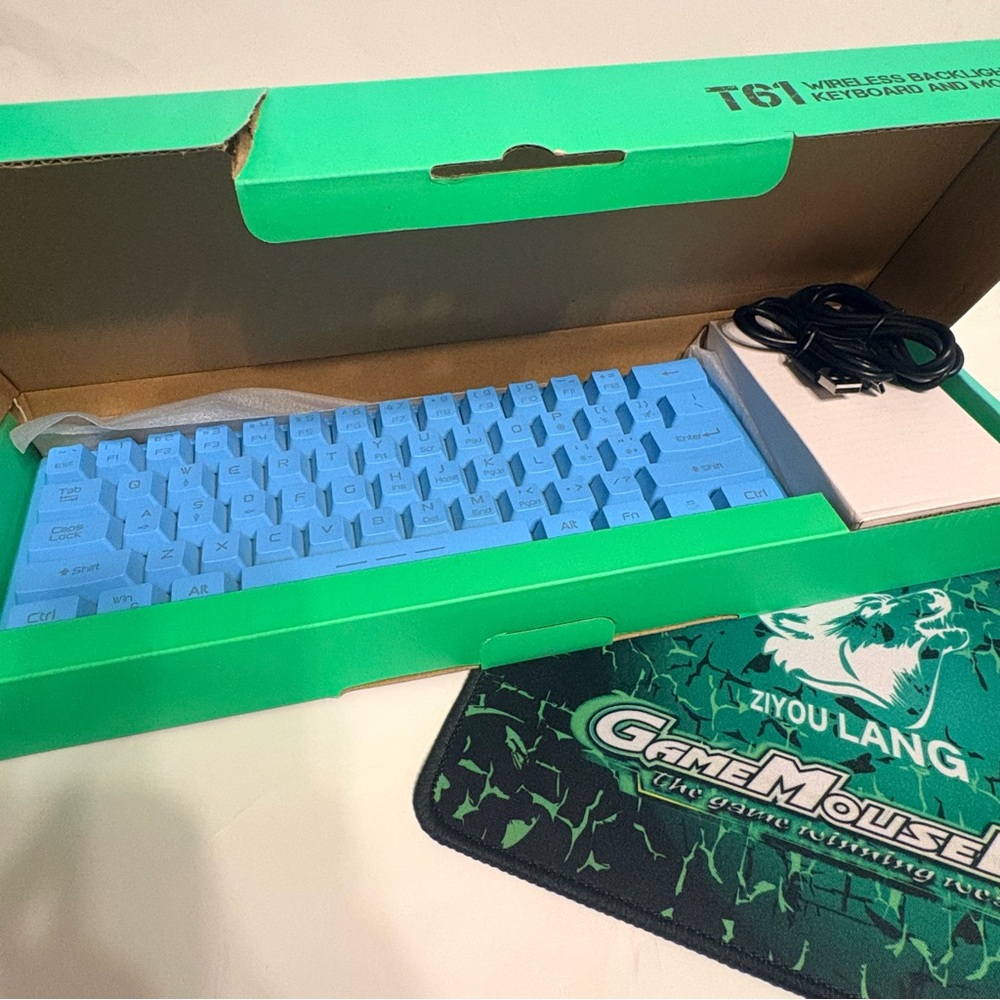 T61 Blue Gaming Keyboard